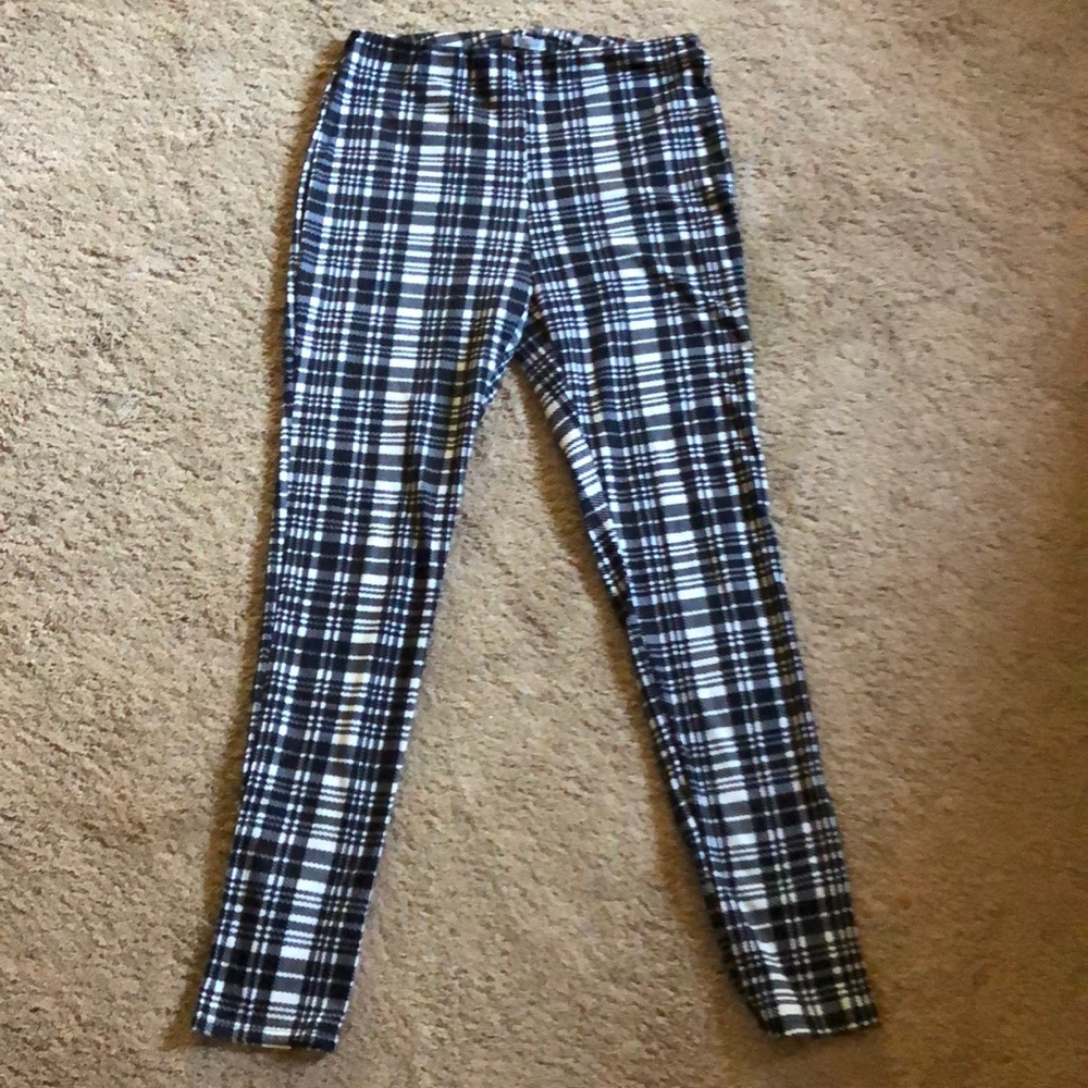 Charlotte Russe plaid ankle pants